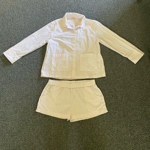 Lake pajamas in pink poplin cotton size small